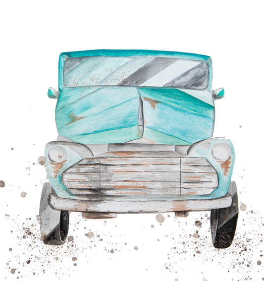 T is for Truck Print